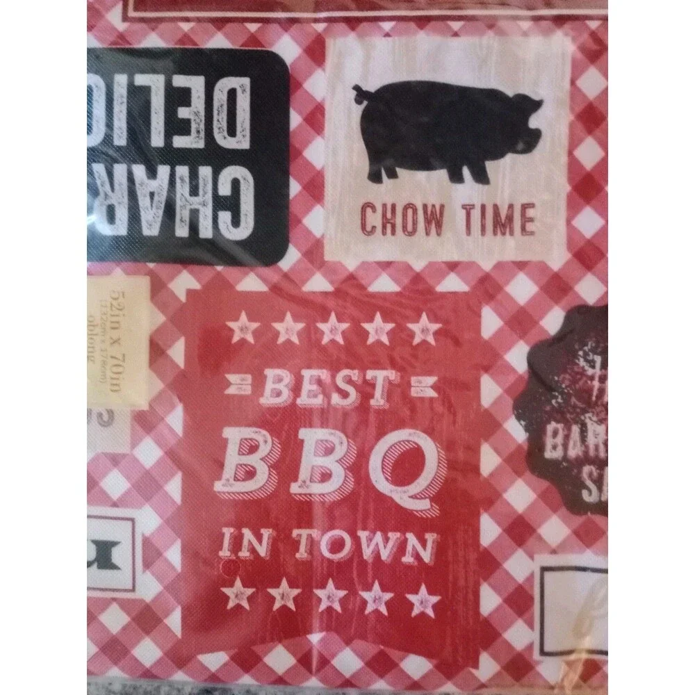 Barbeque Vinyl Tablecloth 52